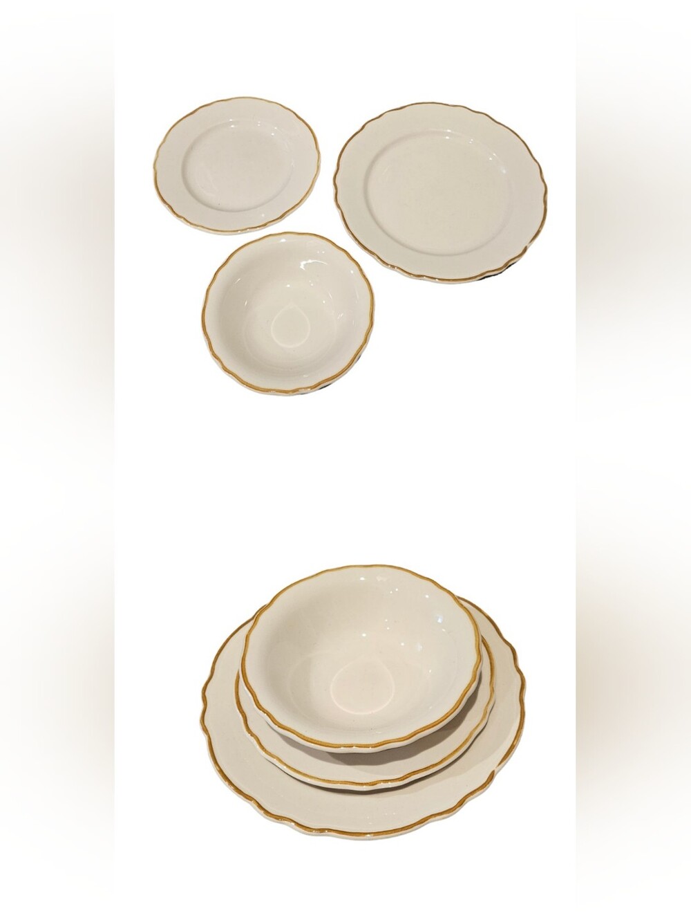 Homer Laughlin Vtg Styleline Gold 7" Plate | Style HLCSTYG